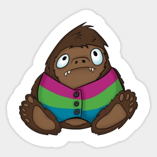 Pride Bigfoot Polysexual Vest Sticker